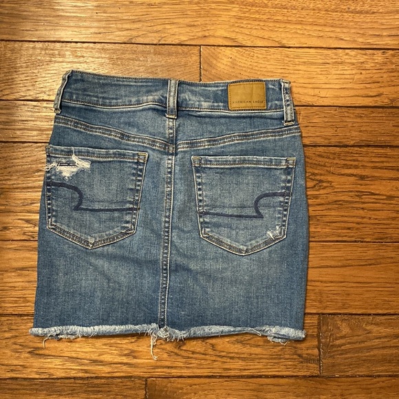 american eagle 00 super stretch jean skirt - Picture 5 of 10